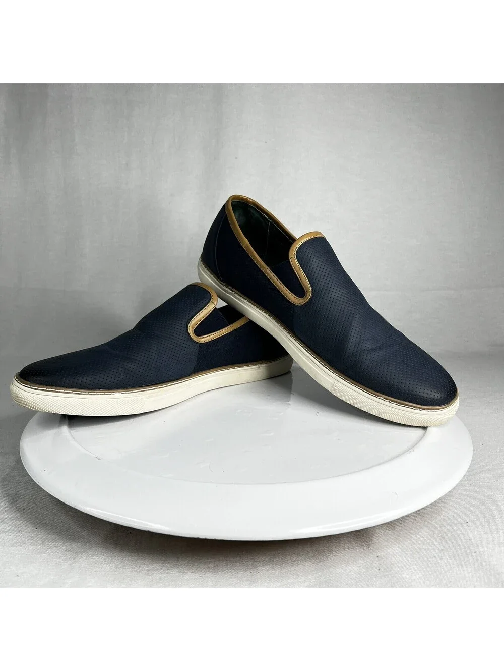Todd Welsh Navy Blue Casual Loafers Men’s Size 11.5 D Comfort & Style